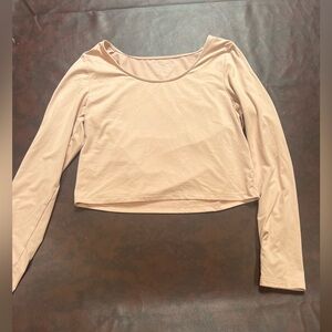 American Eagle Long Sleeve Cropped Top